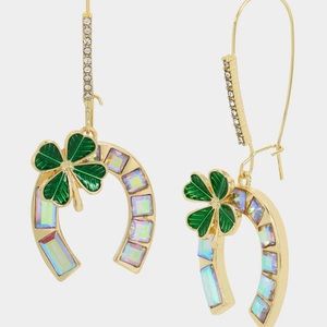 Betsey Johnson Lucking Out Horseshoe Earrings